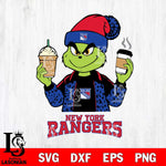 New York Rangers Grinch 2 coffee Svg Eps Dxf Png File, Digital Download, Instant Download