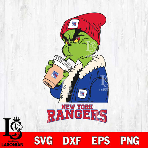 New York Rangers Grinch Bougie Football Svg Eps Dxf Png File, Digital Download, Instant Download