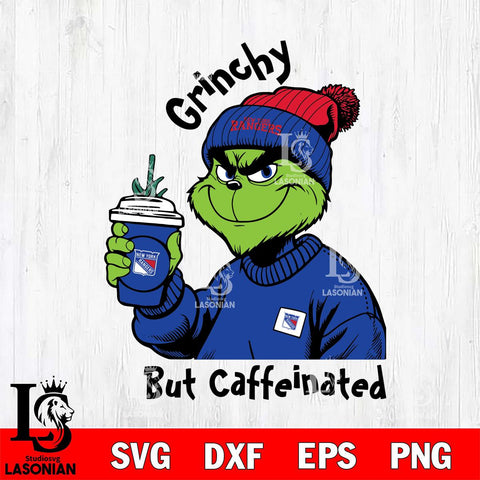 New York Rangers Grinchy But Caffeinated Svg Eps Dxf Png File, Digital Download, Instant Download