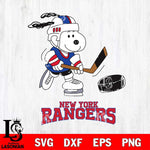 New York Rangers Snoopy Hockey Svg Eps Dxf Png File, Digital Download , Instant Download, Svg Files