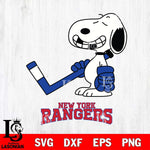 New York Rangers Snoopy Hockey Sport Svg Eps Dxf Png File, Digital Download , Instant Download, Svg Files