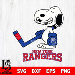New York Rangers Snoopy NHL Hockey SVG DXF EPS PNG FILE,NHL File Cut,Disney Digital Download,Instant Download, Silhouette