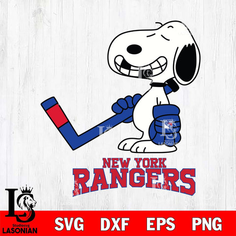 New York Rangers Snoopy NHL Hockey SVG DXF EPS PNG FILE,NHL File Cut,Disney Digital Download,Instant Download, Silhouette
