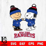 New York Rangers Snoopy and Charlie Brown Hockey Sport Svg Eps Dxf Png File, Digital Download , Instant Download, Svg Files