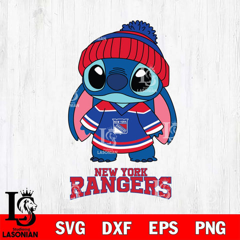 New York Rangers Stitch NHL Hockey SVG DXF EPS PNG FILE,NHL File Cut,Disney Digital Download,Instant Download, Silhouette