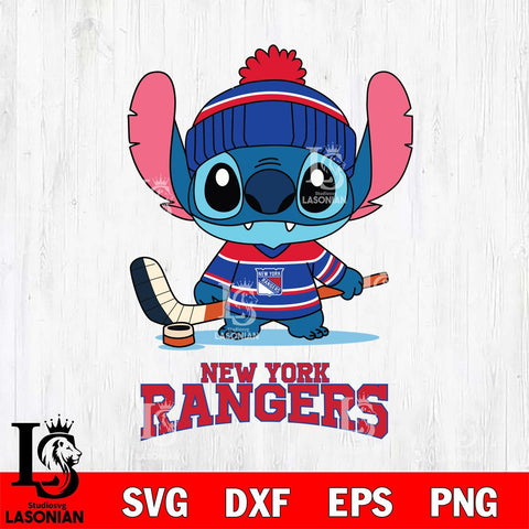 New York Rangers Stitch Sport NHL Hockey SVG DXF EPS PNG FILE,NHL File Cut,Disney Digital Download,Instant Download, Silhouette
