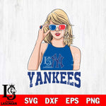 New York Yankees And Taylor Swift Fan Svg Eps Dxf Png File, Digital Download, Instant Download