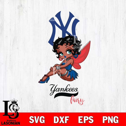 New York Yankees Beauty Black Fairy Betty Boop