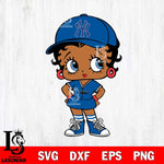 New York Yankees Betty Boop MLB 3 Svg Eps Dxf Png File, MLB svg, Digital Download, Instant Download