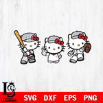 New York Yankees Hello Kitty sport 12 Svg Eps Dxf Png File, Digital Download, Instant Download