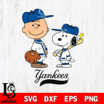 New York Yankees Peanuts Sport Svg Eps Dxf Png File, MLB File Cut,Digital Download,Instant Download,MLB Svg Files