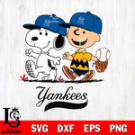 New York Yankees Peanuts Sport walk Svg Eps Dxf Png File, MLB File Cut,Digital Download,Instant Download,MLB Svg Files