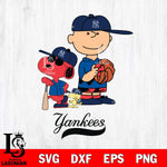 New York Yankees Peanuts baseball Svg Eps Dxf Png File, MLB File Cut,Digital Download,Instant Download,MLB Svg Files