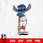 New York Yankees Stitch Baseball bat SVG DXF EPS PNG FILE, MLB File Cut, Digital Download,Instant Download, Silhouette, Stitch Cricut
