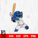 New York Yankees Stitch hits ball SVG DXF EPS PNG FILE, MLB File Cut, Digital Download,Instant Download, Silhouette, Stitch Cricut