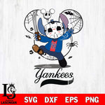 New York Yankees Stitch jason voorhees Halloween Svg Eps Dxf Png File, Digital Download, Instant Download