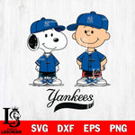 New York Yankees snoopy and charlie brown baseball Svg Eps Dxf Png File, MLB File Cut,Digital Download,Instant Download,MLB Svg Files