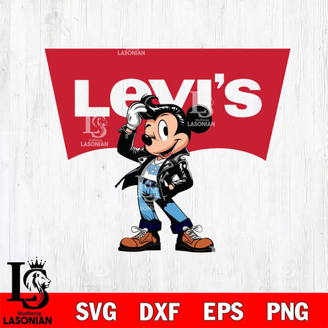 North Carolina Tar Heels Levis Mickey Mouse Svg Eps Dxf Png File, Digital Download, Instant Download
