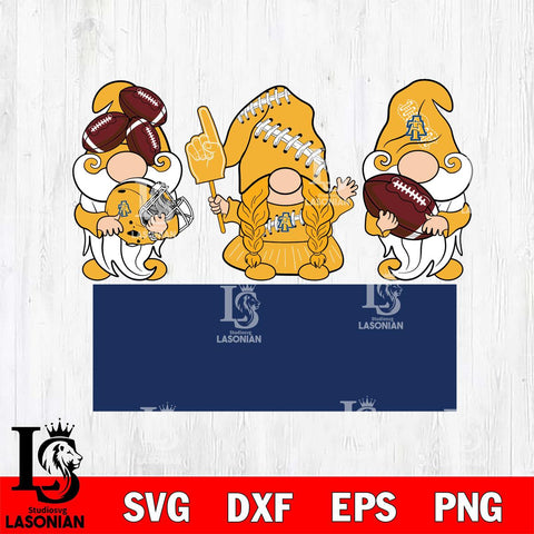 North Carolina A&T 3 Gnomes Football Svg Eps Dxf Png File, Digital Download, Instant Download