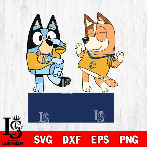 North Carolina A&T Bluey Chilli Sport Svg Eps Dxf Png File, Digital Download, Instant Download