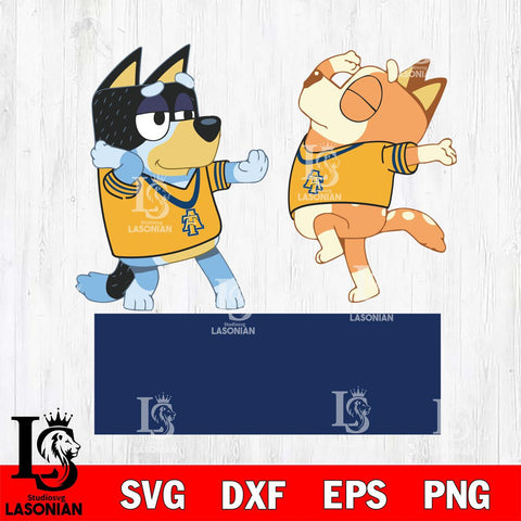 North Carolina A&T Bluey Dance Svg Eps Dxf Png File, Digital Download, Instant Download