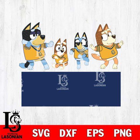 North Carolina A&T Bluey Dance Mode Squats Svg Eps Dxf Png File, Digital Download, Instant Download