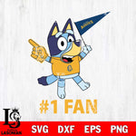 North Carolina A&T Bluey #1 Fan Svg Eps Dxf Png File,NCAA Svg Files,Bluey svg ,Digital Download ,Instant Download, Cricut File