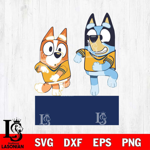 North Carolina A&T Bluey with Chilli Dance Svg Eps Dxf Png File, Digital Download, Instant Download