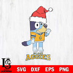North Carolina A&T Christmas Bluey Say Hi Cut Files,Bluey Cricut,Christmas Svg , Bluey svg , Digital Download, dxf eps png pdf file