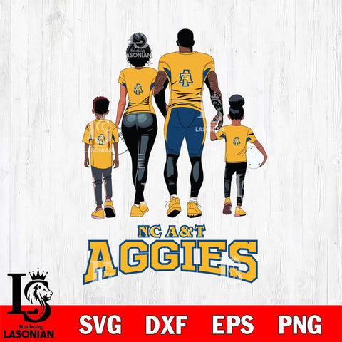 North Carolina A&T Family Love Rugby SVG DXF EPS PNG FILE,NCAA SVG, Father day Digital Download,Instant Download, Silhouette