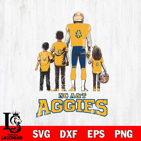 North Carolina A&T Father Football SVG DXF EPS PNG FILE,NCAA SVG, Father day Digital Download,Instant Download, Silhouette