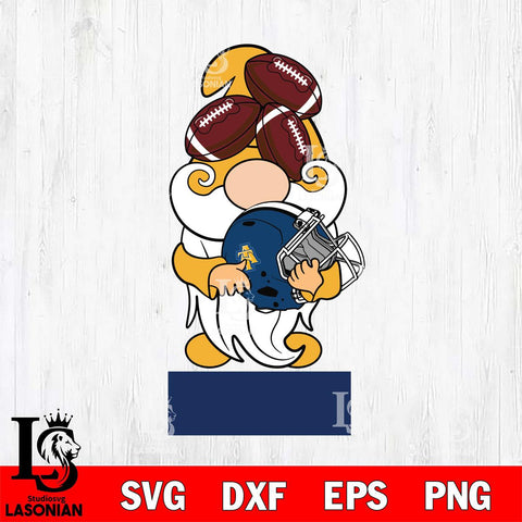 North Carolina A&T Gnomes Helmet Svg Eps Dxf Png File, Digital Download, Instant Download