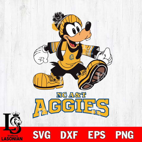 North Carolina A&T Goofy Cool Sport SVG DXF EPS PNG FILE,NCAA svg ,Football Digital Download,Instant Download, Silhouette