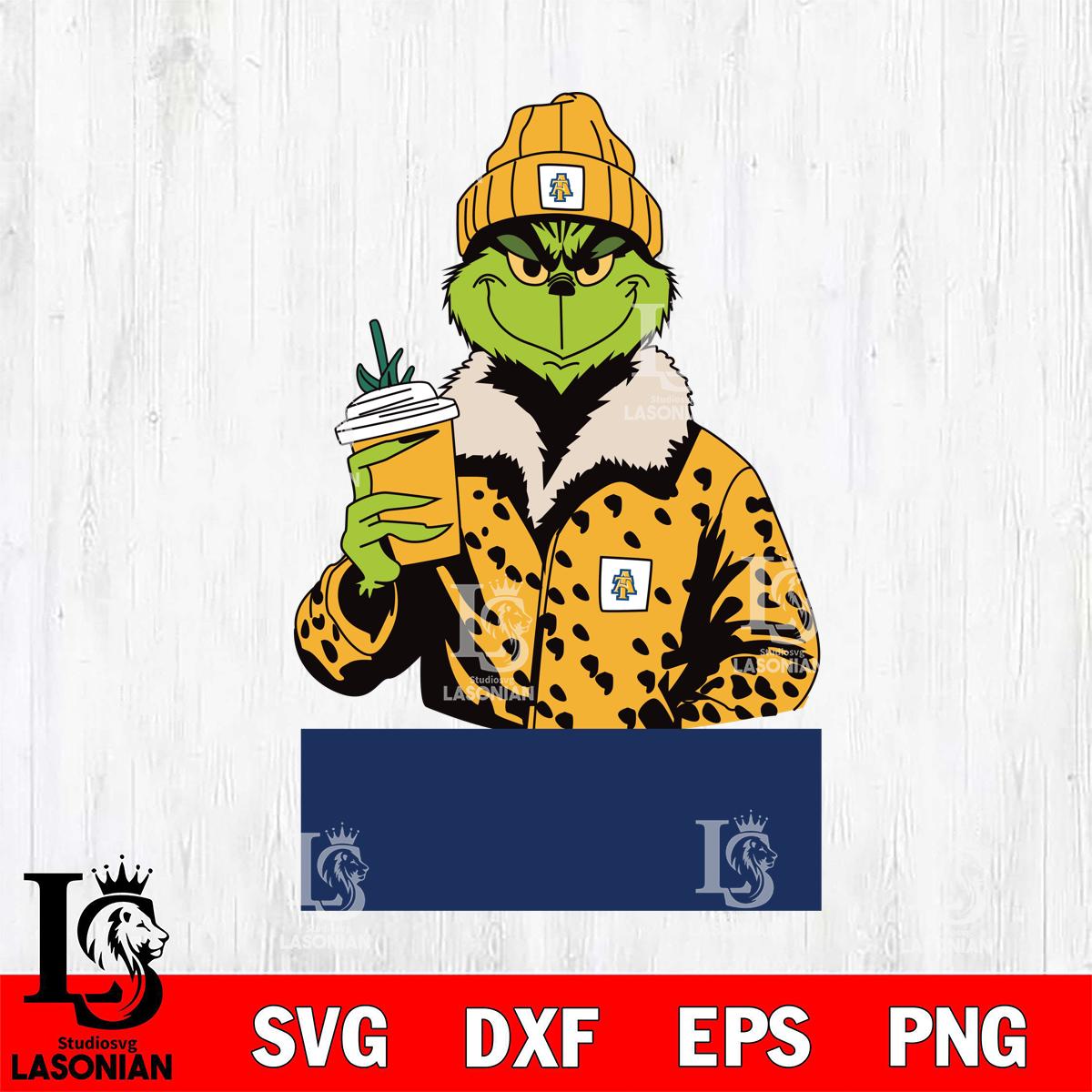 North Carolina A&T Grinch Leopard – lasoniansvg