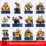 North Carolina A&T Jason Voorhees NCAA Bundle 12 SVG Svg Eps Dxf Png File, Digital Download