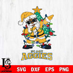 North Carolina A&T Santa Claus Ugly Christmas Svg dxf eps png pdf file,NCAA svg,Digital Download,Cricut file