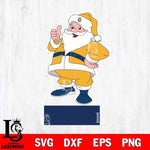North Carolina A&T Santa claus Svg dxf eps png pdf file,NCAA svg,Digital Download,Cricut file