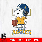 North Carolina A&T Snoopy Player Football SVG DXF EPS PNG FILE,Snoopy File Cut, NCAA Digital Download,Instant Download,Christmas Silhouette