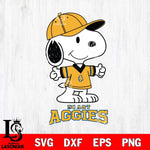 North Carolina A&T Snoopy football SVG DXF EPS PNG FILE,Snoopy File Cut, NCAA Digital Download,Instant Download,Christmas Silhouette