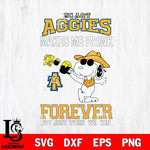 North Carolina A&T Snoopy makes me drink forever SVG DXF EPS PNG FILE,Snoopy File Cut, NCAA Digital Download,Instant Download,Christmas Silhouette