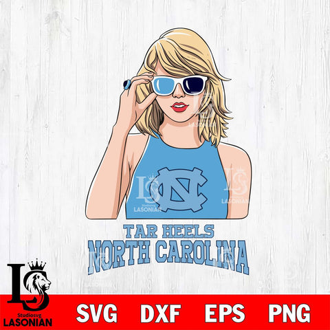 North Carolina Tar Heels And Taylor Swift Fan Svg Eps Dxf Png File, Digital Download, Instant Download