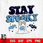 North Carolina Tar Heels Bluey Halloween Stay Spooky Svg Eps Dxf Png File, Digital Download, Instant Download