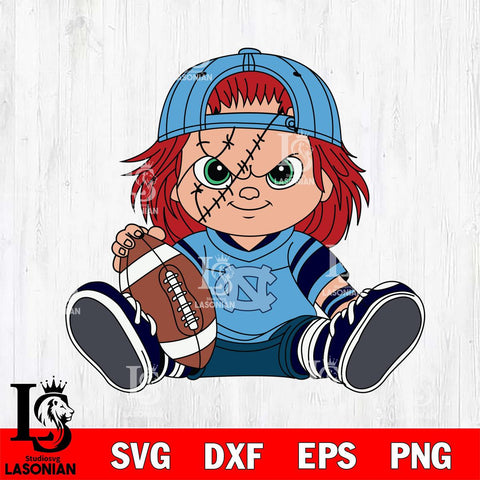 North Carolina Tar Heels Chucky Horror 11 Svg Eps Dxf Png File, NCAA svg, Digital Download, Instant Download