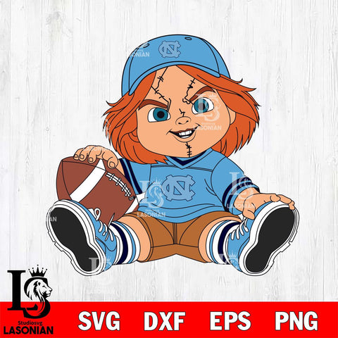 North Carolina Tar Heels Chucky Horror 8 Svg Eps Dxf Png File, NCAA svg, Digital Download, Instant Download