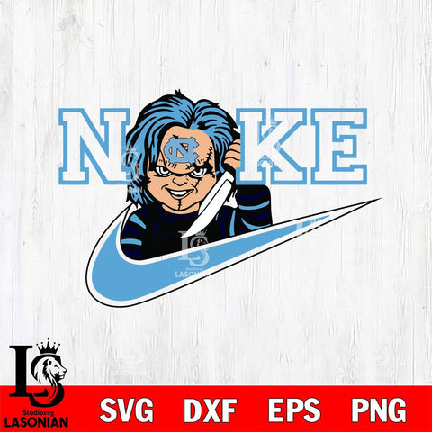 North Carolina Tar Heels Chucky Nike Svg Eps Dxf Png File, Digital Download, Instant Download