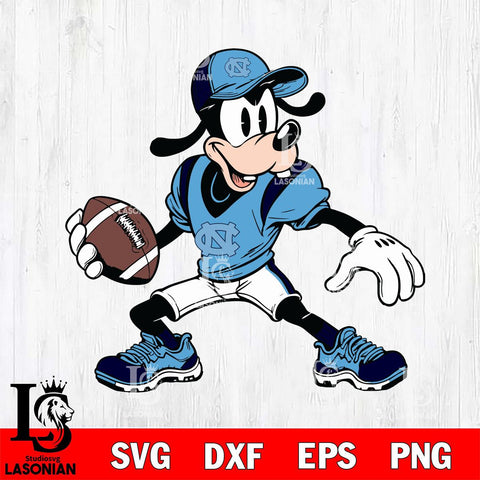 North Carolina Tar Heels Goofy Svg Eps Dxf Png File, NCAA svg, Digital Download, Instant Download
