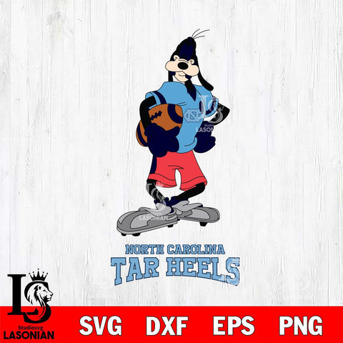 North Carolina Tar Heels Goofy Player SVG DXF EPS PNG FILE,NCAA svg ,Football Digital Download,Instant Download, Silhouette