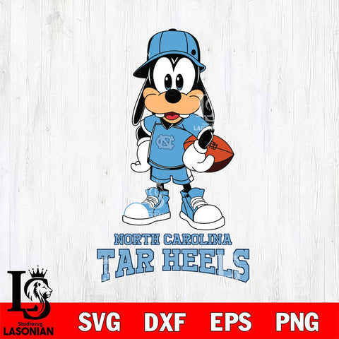 North Carolina Tar Heels Goofy rugby SVG DXF EPS PNG FILE,NCAA svg ,Football Digital Download,Instant Download, Silhouette