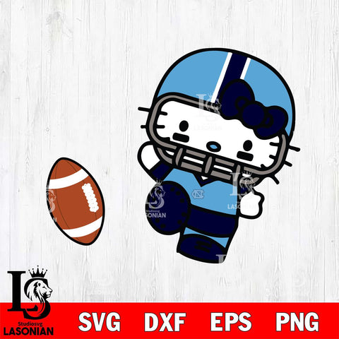 North Carolina Tar Heels Hello Kitty sport 12 Svg Eps Dxf Png File, NCAA svg, Digital Download, Instant Download