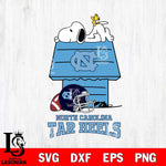 North Carolina Tar Heels Snoopy Chill Football SVG DXF EPS PNG FILE,Snoopy File Cut, NCAA Digital Download,Instant Download,Christmas Silhouette